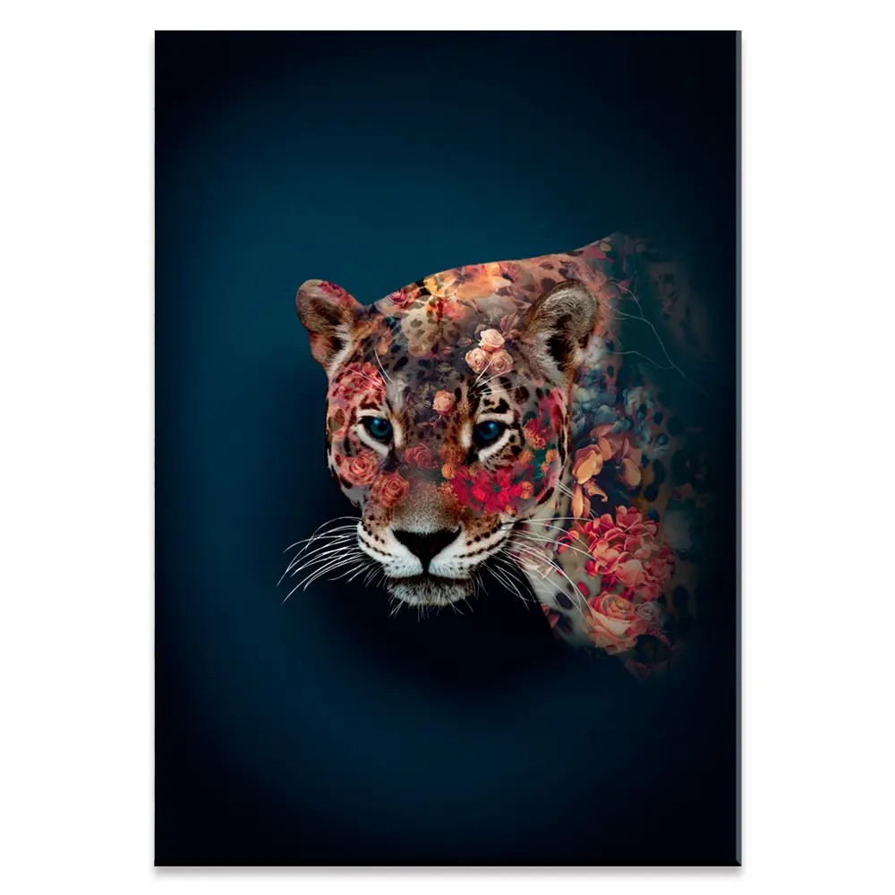 Jaguar billede - smukt billede til fx badeværelset i canvas.