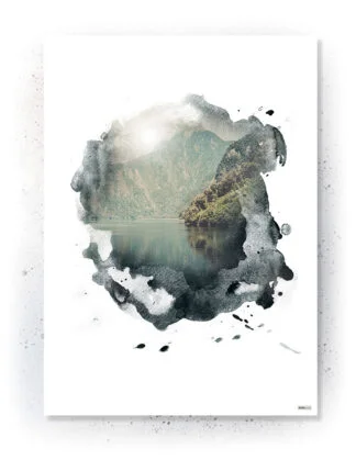 Plakat / lærredsprint - Natur motiver i grønne farver