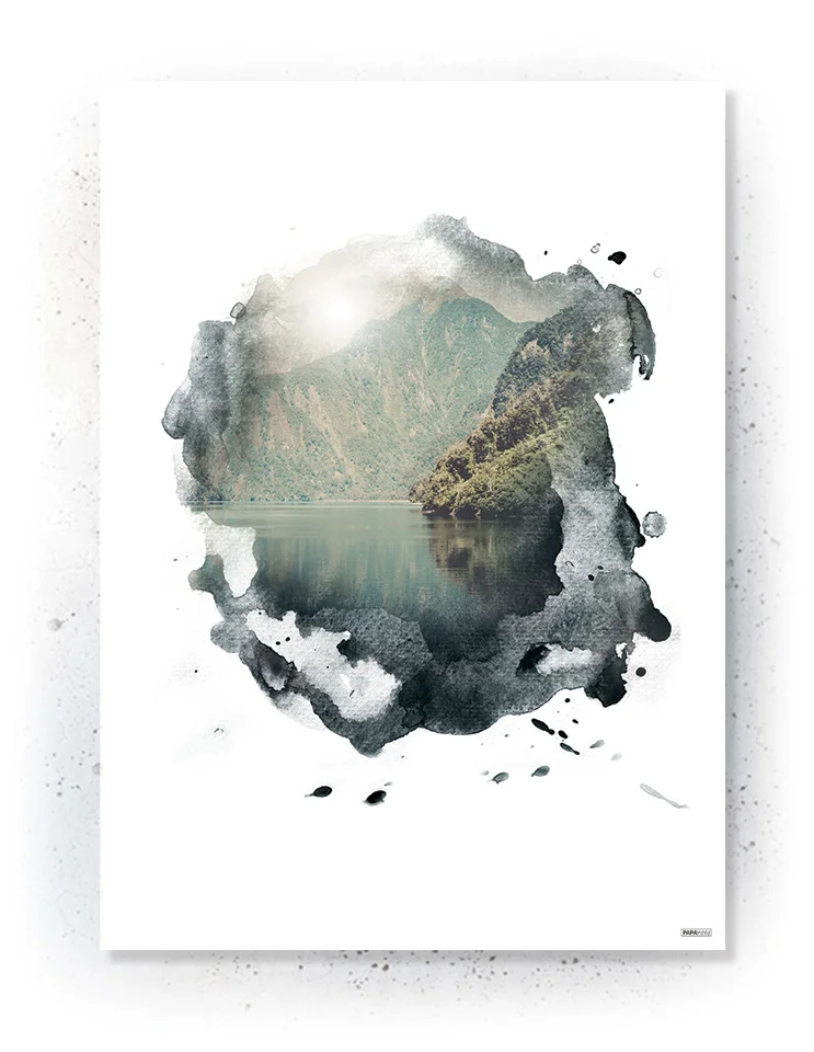 Plakat / lærredsprint - Natur motiver i grønne farver