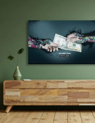 Plakatsæt / lærredsprint - Grafitti plakater med stærke budskaber