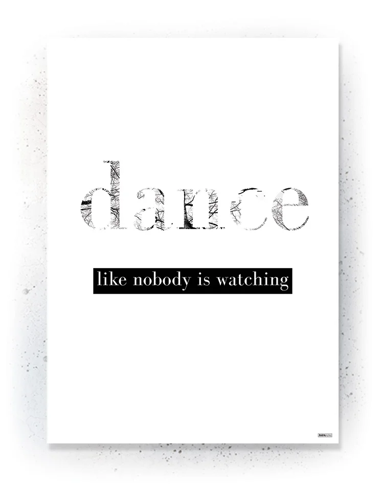 Citat - Plakat / lærredsprint - Sort/hvid