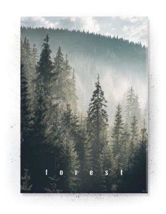 Plakat / lærredsprint - Natur motiver i grønne farver