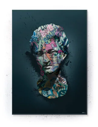 Plakatsæt / lærredsprint - Grafitti plakater med stærke budskaber