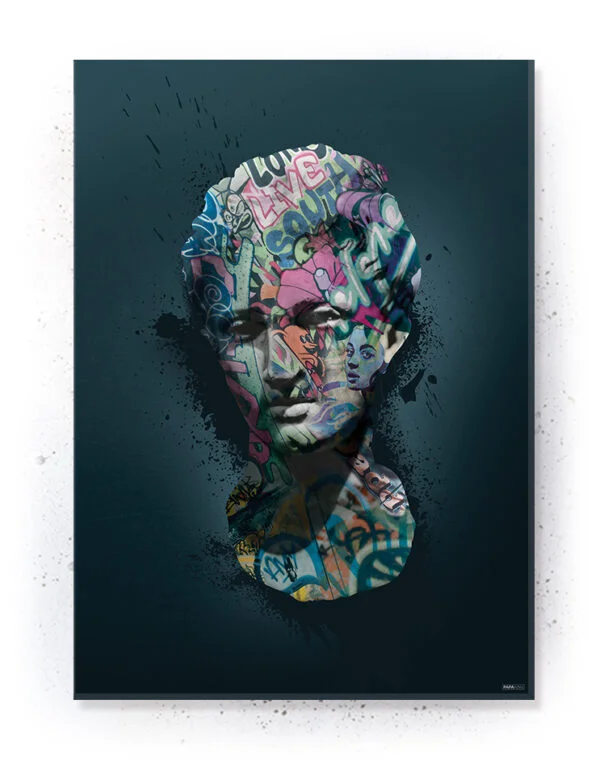 Plakatsæt / lærredsprint - Grafitti plakater med stærke budskaber