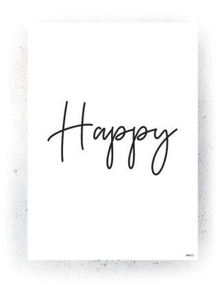 Citat - Plakat / lærredsprint - Sort/hvid