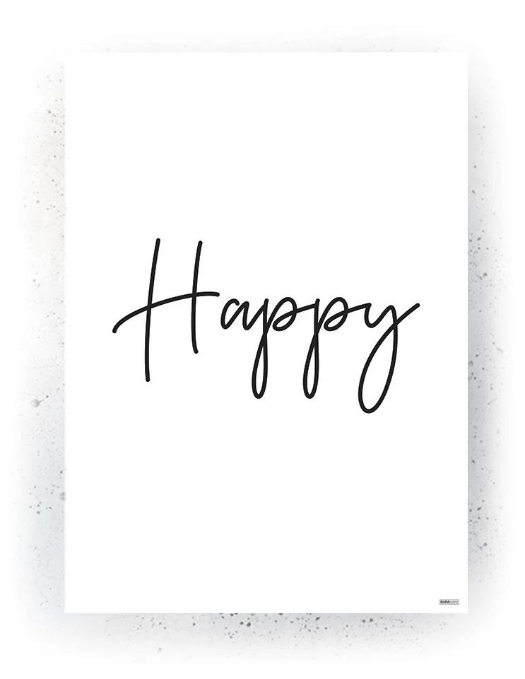 Citat - Plakat / lærredsprint - Sort/hvid