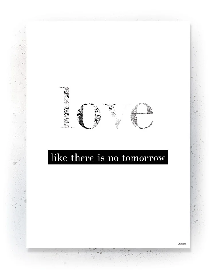 Citat - Plakat / lærredsprint - Sort/hvid