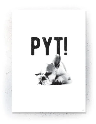 Citat - Plakat / lærredsprint - Sort/hvid