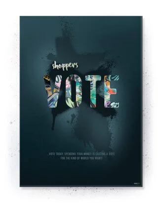 Plakatsæt / lærredsprint - Grafitti plakater med stærke budskaber