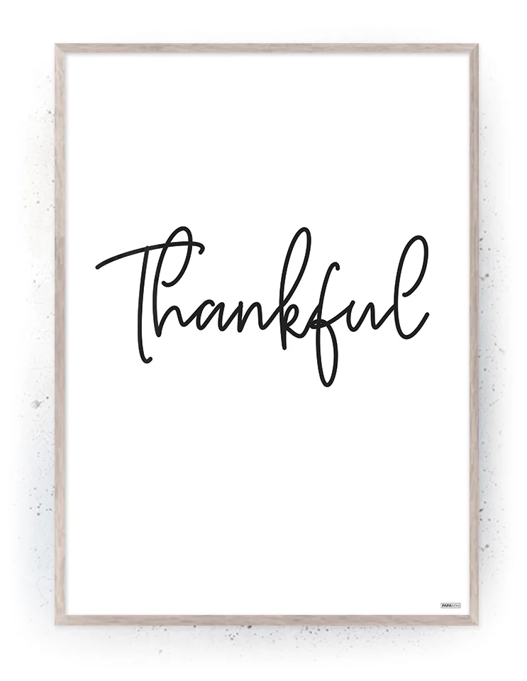 Citat - Plakat / lærredsprint - Sort/hvid