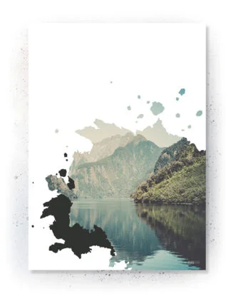 Plakat / lærredsprint - Natur motiver i grønne farver