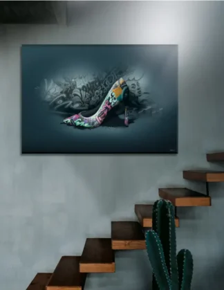 Plakat / lærredsprint - Grafitti high heels