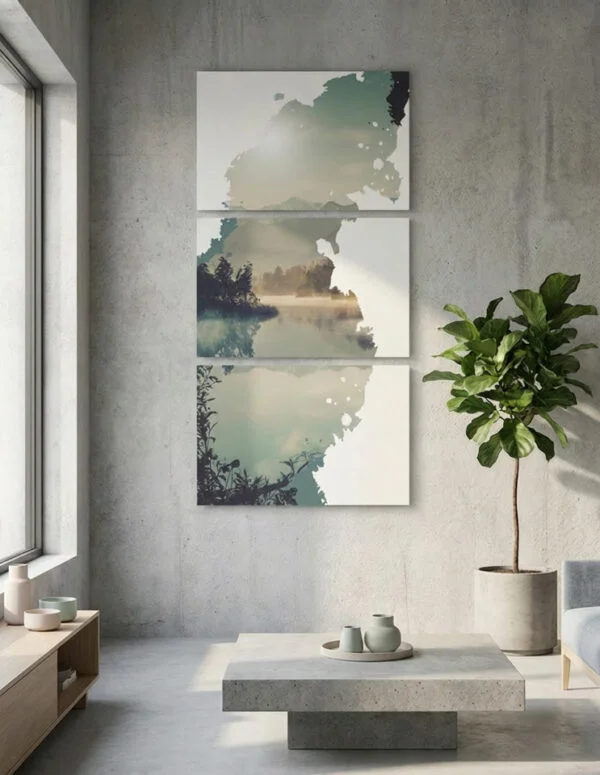 Rift: 3 delt natur plakat / lærredsprint