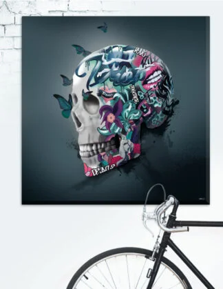 Plakat / lærredsprint - Grafitti skull