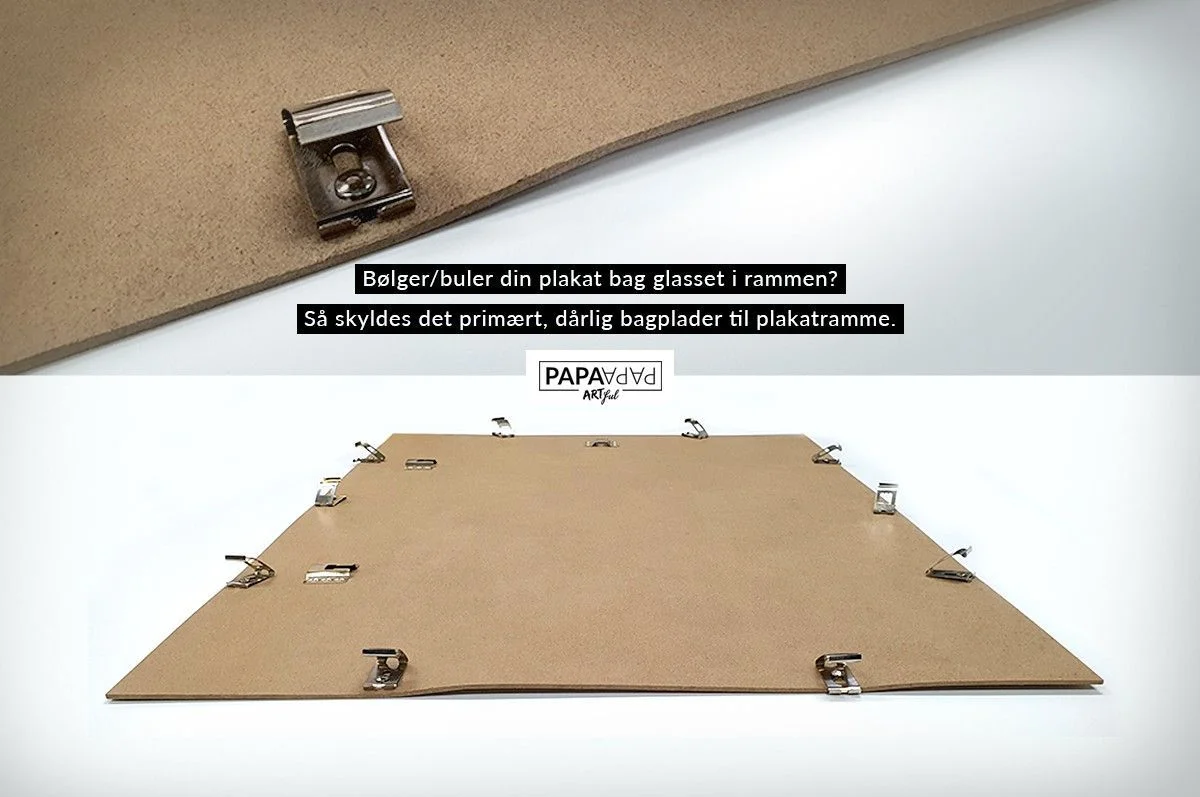 Montering af plakater i rammer
