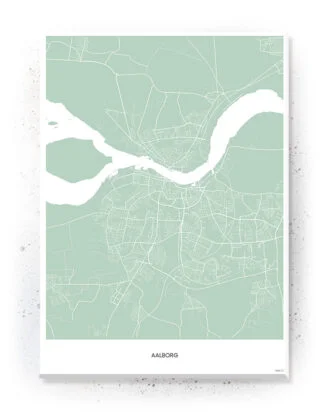 Aalborg - Danske By plakater - plakat / lærredsprint