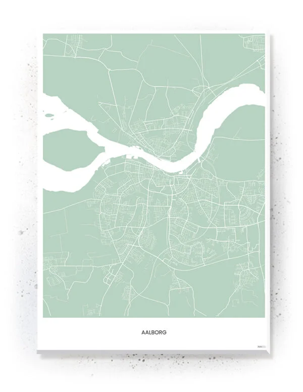 Aalborg - Danske By plakater - plakat / lærredsprint