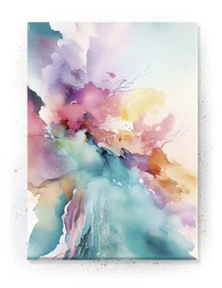 Plakat / Lærredsprint med detaljerede farverige abstrakte motiver