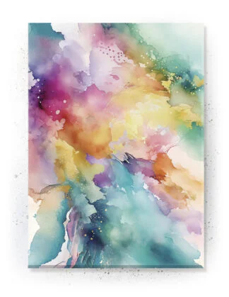 Plakat / Lærredsprint med detaljerede farverige abstrakte motiver