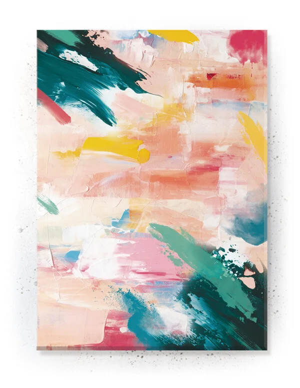 Plakat / Lærredsprint med flotte detaljerede abstrakte farver