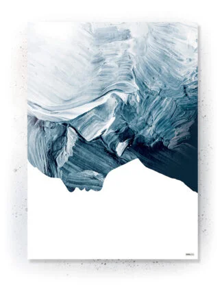 Plakat / Lærredsprint med blå farver