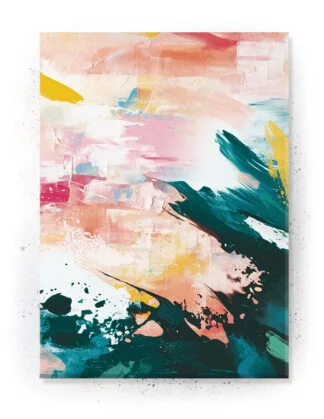 Plakat / Lærredsprint med flotte detaljerede abstrakte farver