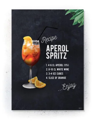 Plakat / lærredsprint med køkken citat