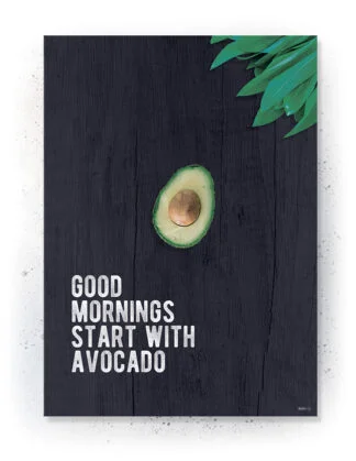 Plakat / lærredsprint med køkken citat