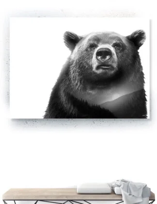 Animals - Plakat / lærredsprint - Flotte artworks i sort/hvid