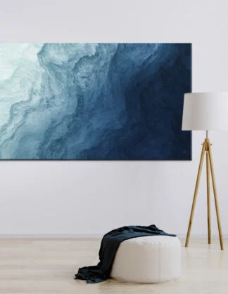 Plakat / lærredsprint med blå farver