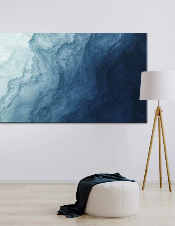 Plakat / lærredsprint med blå farver