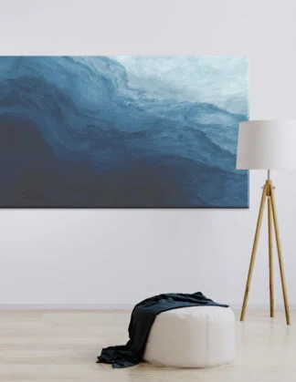 Plakat / lærredsprint med blå farver