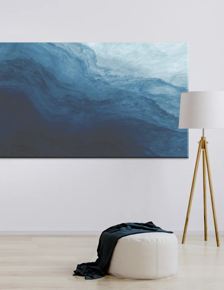 Plakat / lærredsprint med blå farver