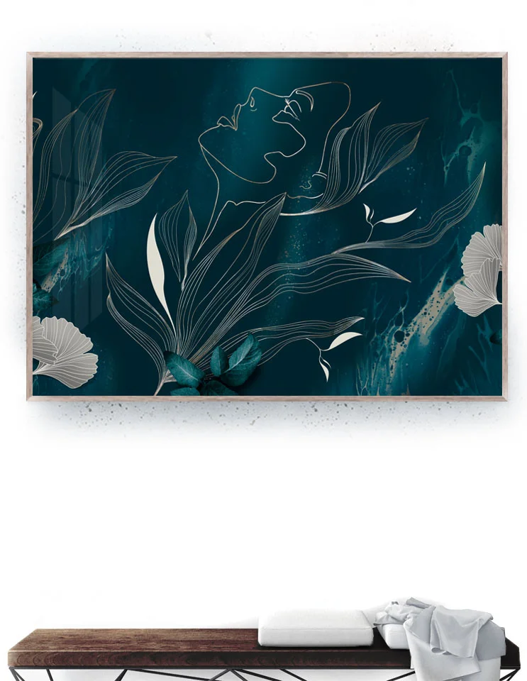 Plakat / lærredsprint - Flotte artworks i mørke og lyse nuancer