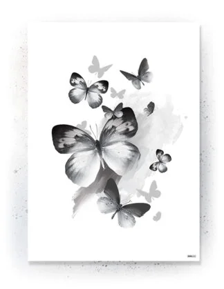 Animals - Plakat / lærredsprint - Flotte artworks i sort/hvid