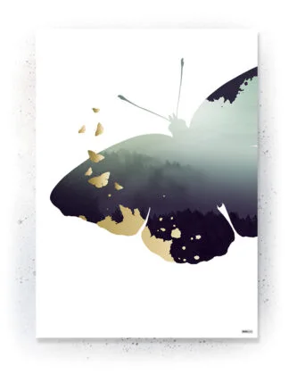 Plakat / Lærredsprint med grønne farver