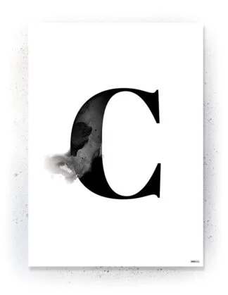 Plakat / lærredsprint - Flotte artworks i sort/hvid