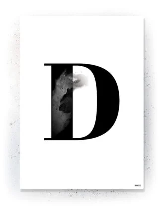 Plakat / lærredsprint - Flotte artworks i sort/hvid