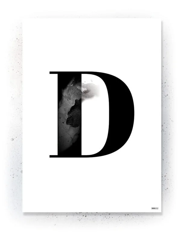 Plakat / lærredsprint - Flotte artworks i sort/hvid