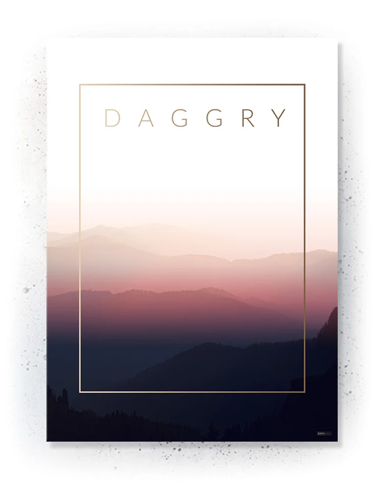 Plakat / lærredsprint i rosa og mørkeblå farver