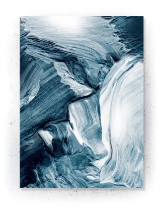 Plakat / Lærredsprint med blå farver