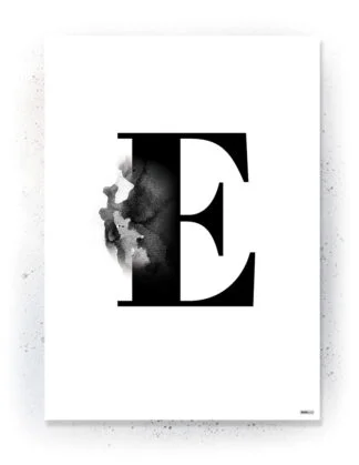 Plakat / lærredsprint - Flotte artworks i sort/hvid