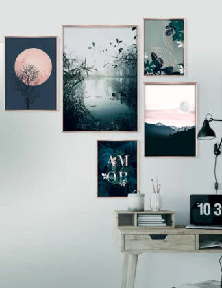 Plakatsæt / lærredsprint - Flotte naturlige farver og motiver fra naturen