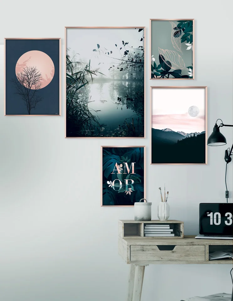 Plakatsæt / lærredsprint - Flotte naturlige farver og motiver fra naturen