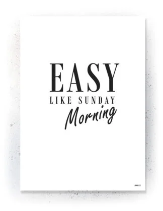 Quote - Plakat / lærredsprint - Sort/Hvid