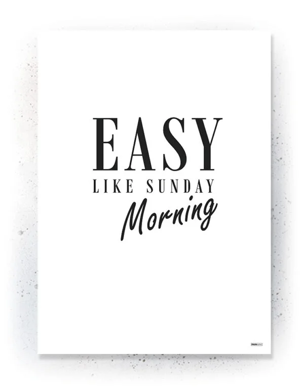 Quote - Plakat / lærredsprint - Sort/Hvid