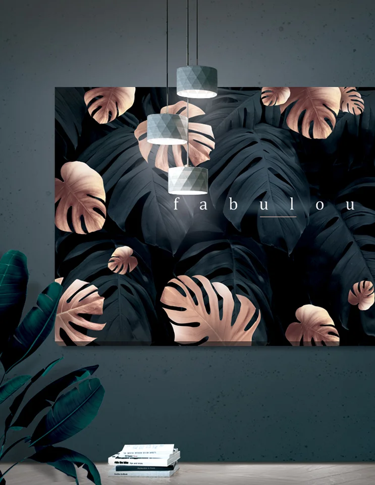 Storformat / lærredsprint med monsterablade