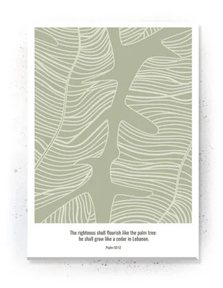 Flourish like a palm tree - Plakat / Lærredsbillede - bibel citat