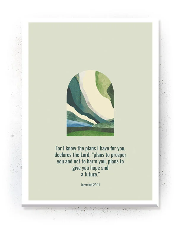 For i know the plans i have for you - Plakat / Lærredsbillede - bibel citat