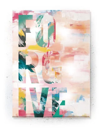 Plakat / Lærredsprint med flotte detaljerede abstrakte farver